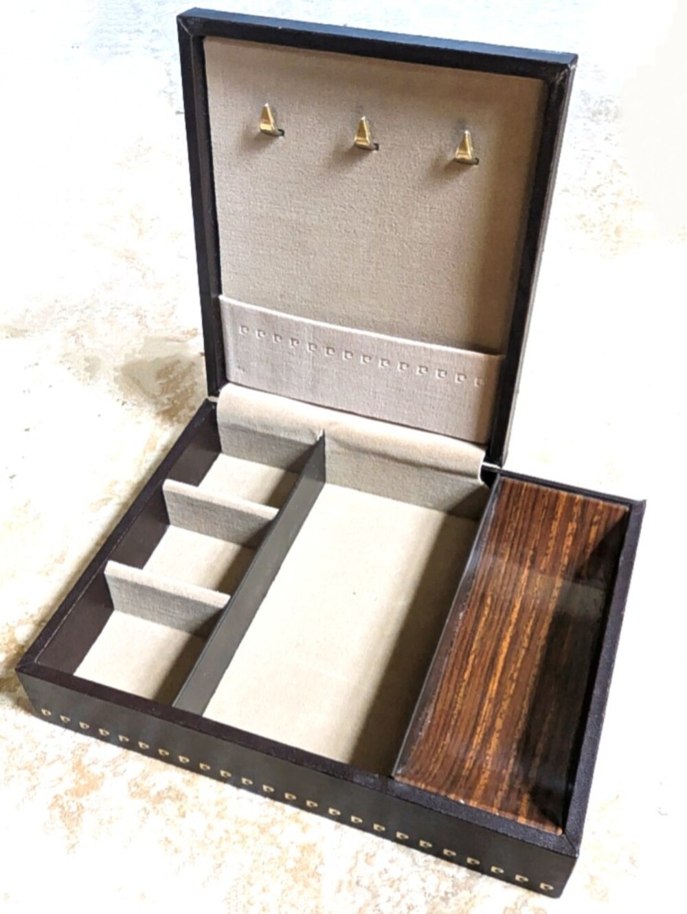 Vintage Pierre Cardin Leather Valet/Jewelry Box- Father's Day 🎁